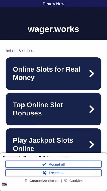 Screenshot of wager.works