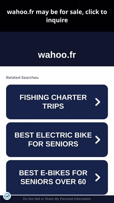 Screenshot of wahoo.fr