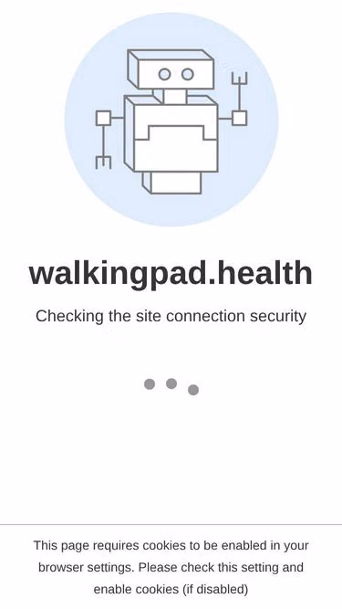 Screenshot of walkingpad.health