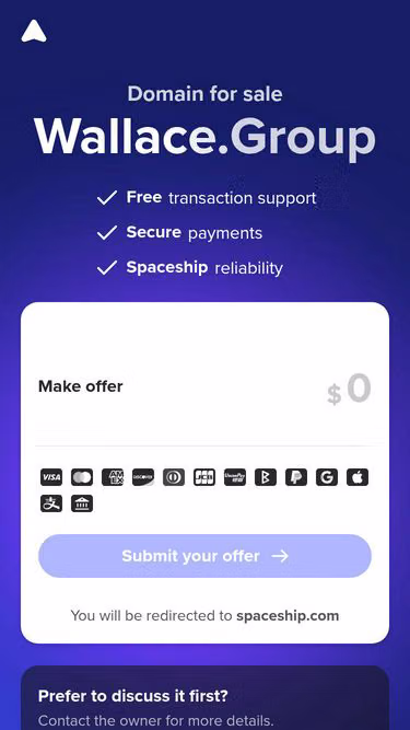 Screenshot of wallace.group