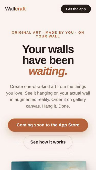 Screenshot of wallcraft.ai