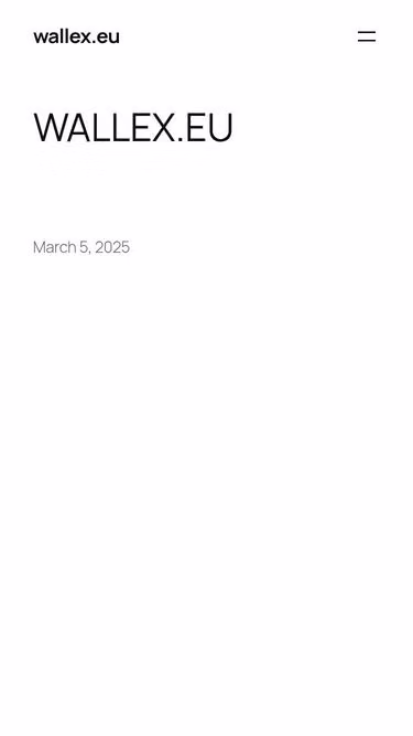 Screenshot of wallex.eu