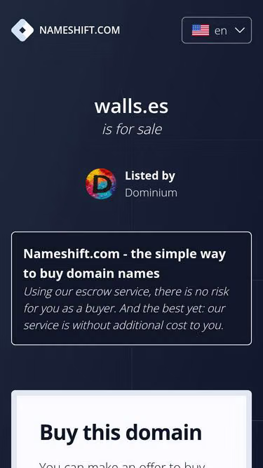 Screenshot of walls.es