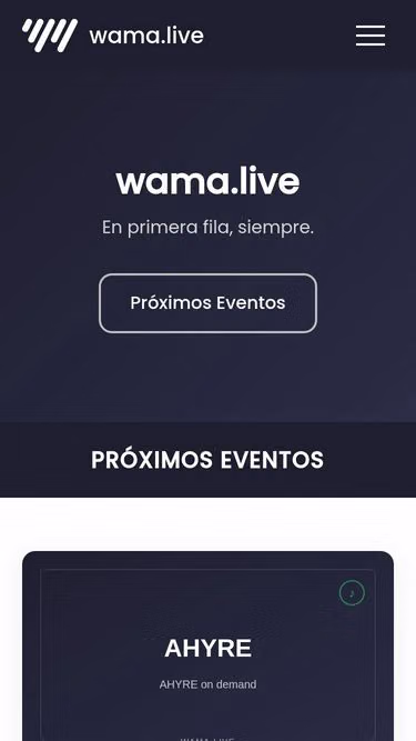 Screenshot of wama.live