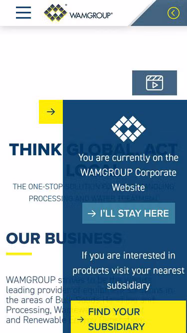 Screenshot of wamgroup.com