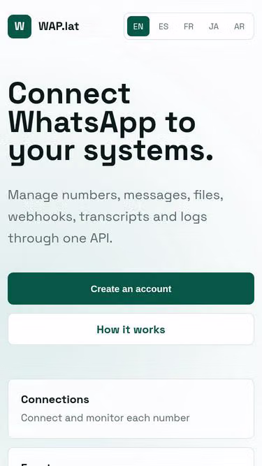 Screenshot of wap.lat