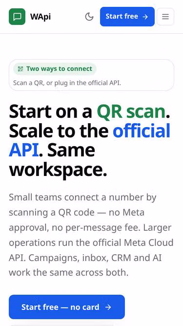 Screenshot of wapi.my