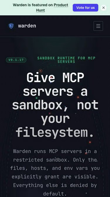 Screenshot of warden.blog
