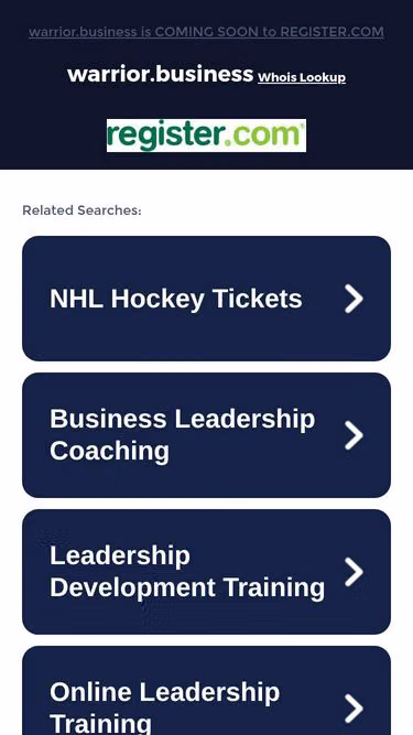 Screenshot of warrior.business