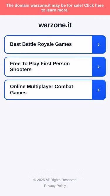 Screenshot of warzone.it