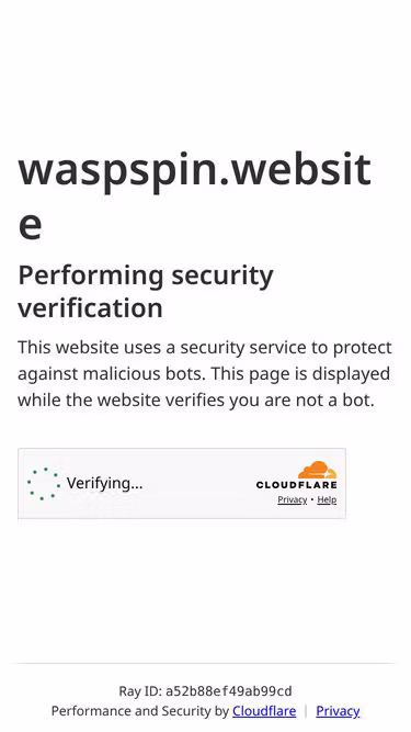 Screenshot of waspspin.website
