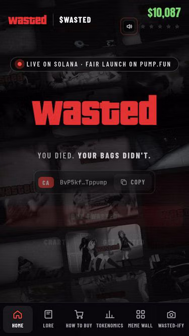 Screenshot of wasted.city
