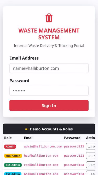Screenshot of wastemanagement.online