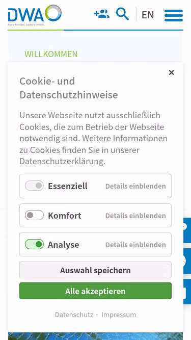 Screenshot of wastewater.de