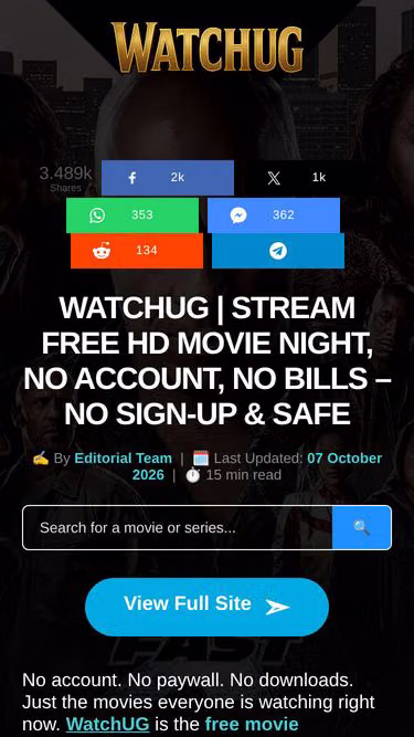 Screenshot of watchug.monster