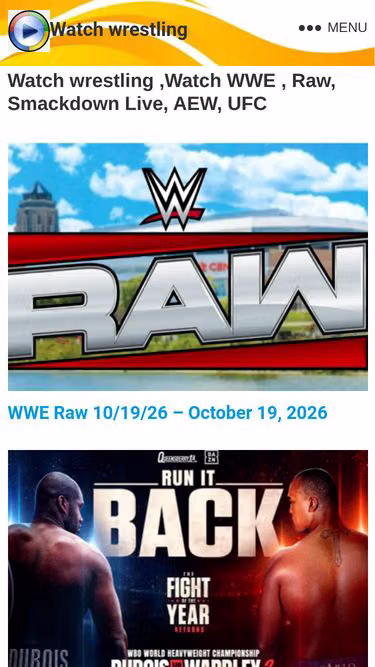 Screenshot of watchwrestling.video