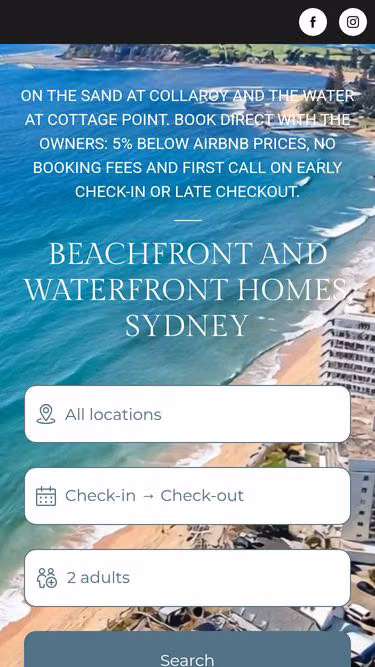 Screenshot of waterfront.sydney