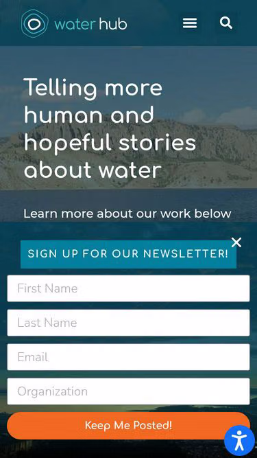 Screenshot of waterhub.org