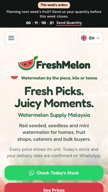 Screenshot of watermelon.com.my