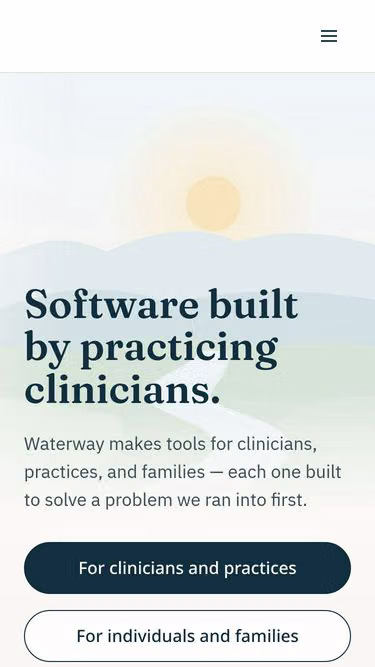 Screenshot of waterway.health