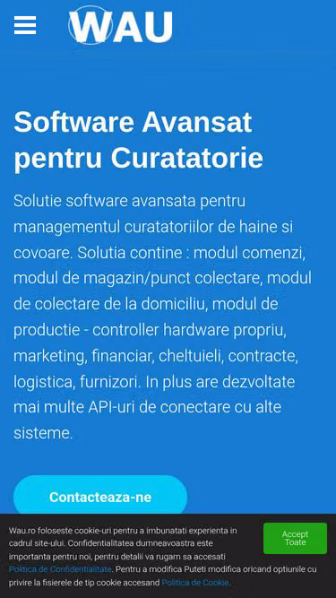 Screenshot of wau.ro