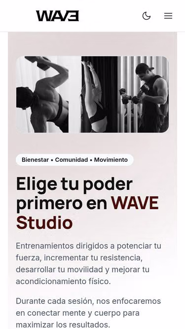 Screenshot of wavestudio.mx