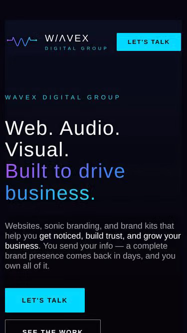 Screenshot of wavex.build