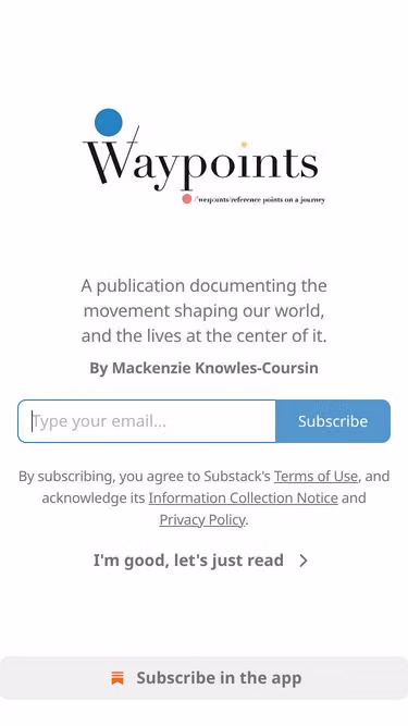 Screenshot of waypoints.media