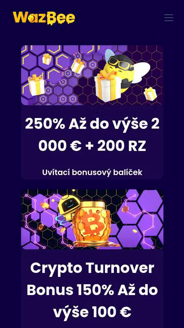 Screenshot of wazbee.cz