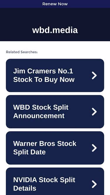 Screenshot of wbd.media