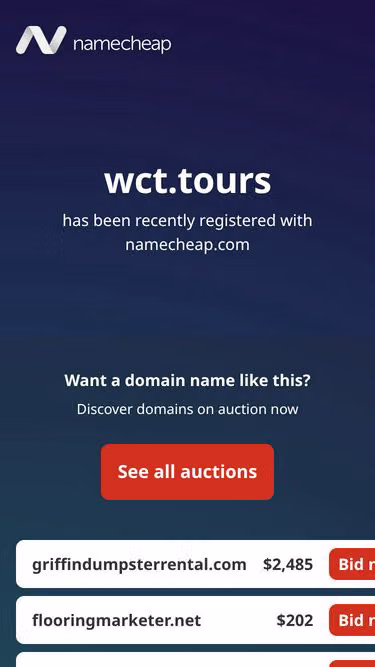 Screenshot of wct.tours
