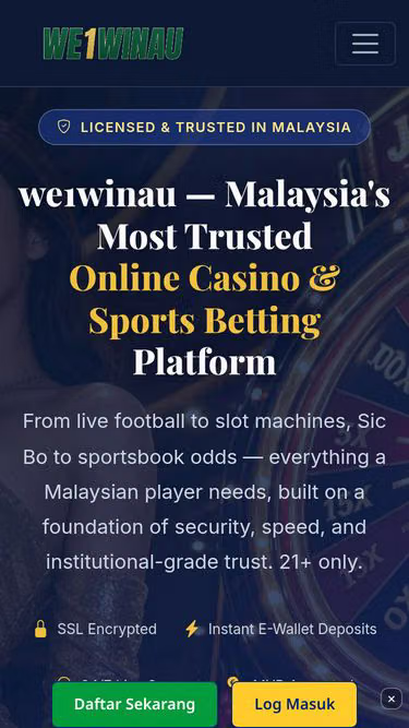 Screenshot of we1winau.lat