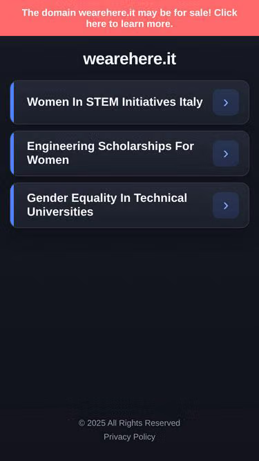 Screenshot of wearehere.it