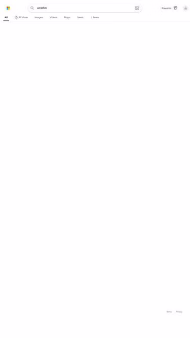 Screenshot of weather.bing
