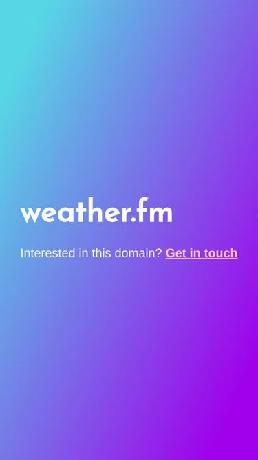 Screenshot of weather.fm