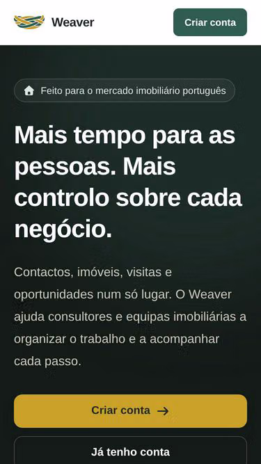 Screenshot of weaver.pt
