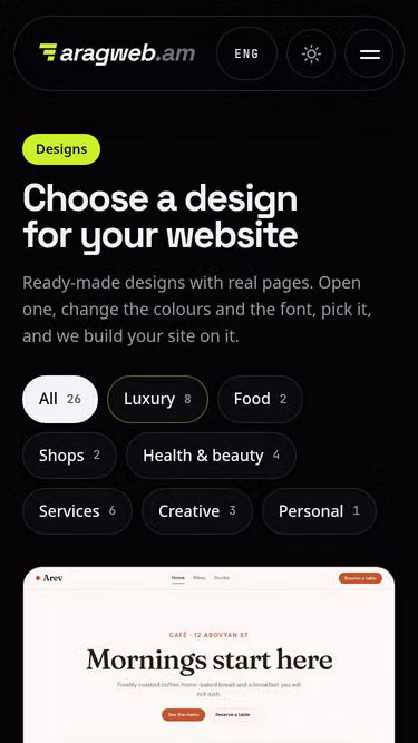 Screenshot of web-design.am