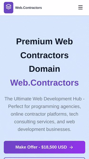 Screenshot of web.contractors
