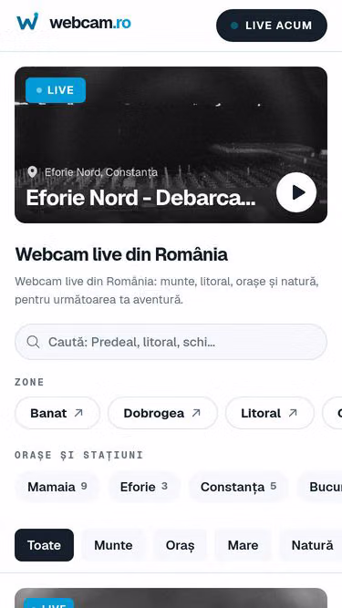 Screenshot of webcam.ro