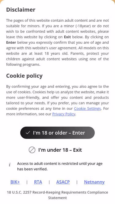 Screenshot of webcamsex.lt