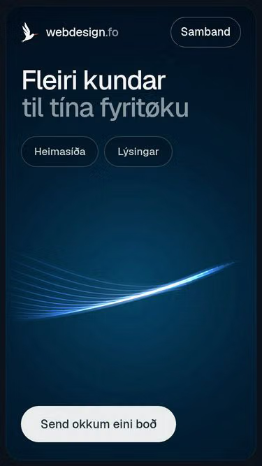 Screenshot of webdesign.fo