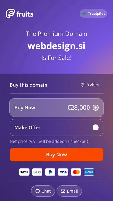 Screenshot of webdesign.si