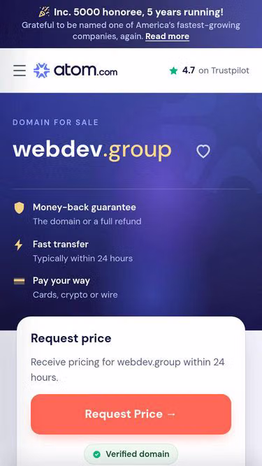 Screenshot of webdev.group