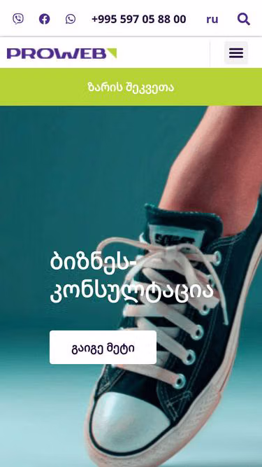Screenshot of webdevelopment.ge