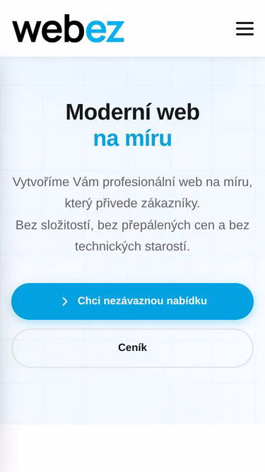 Screenshot of webez.cz