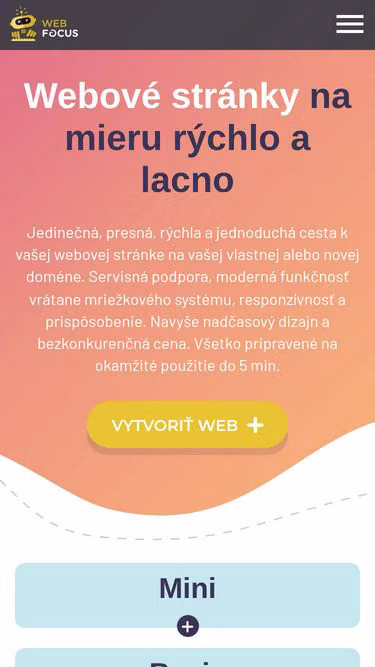 Screenshot of webfocus.sk