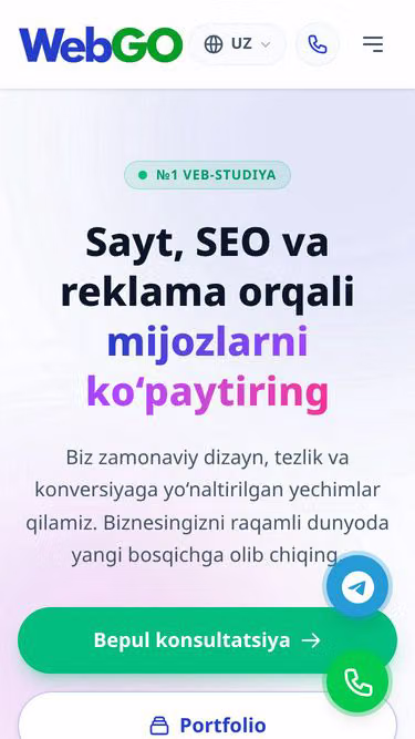 Screenshot of webgo.uz