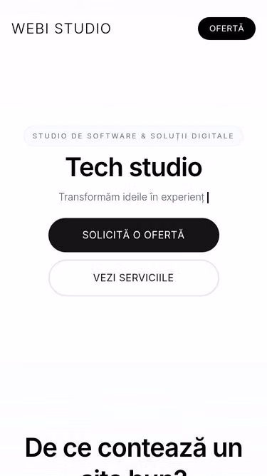 Screenshot of webi.studio