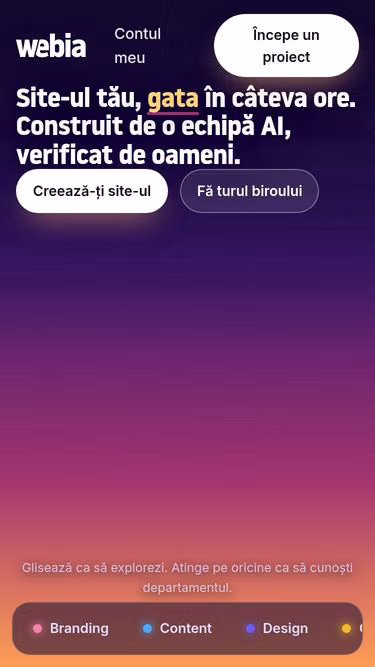 Screenshot of webia.ro