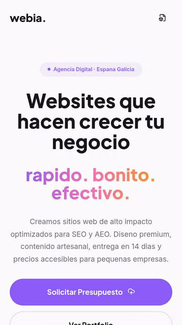 Screenshot of webia.website